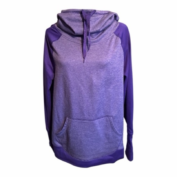 Champion Tops - Champion Women's Purple Pullover Hoodie with Duo Dry Technology Size Large